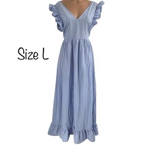 SHEIN Ruffle Maxi Dress Size L